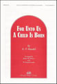 For Unto Us a Child Is Born Two-Part choral sheet music cover